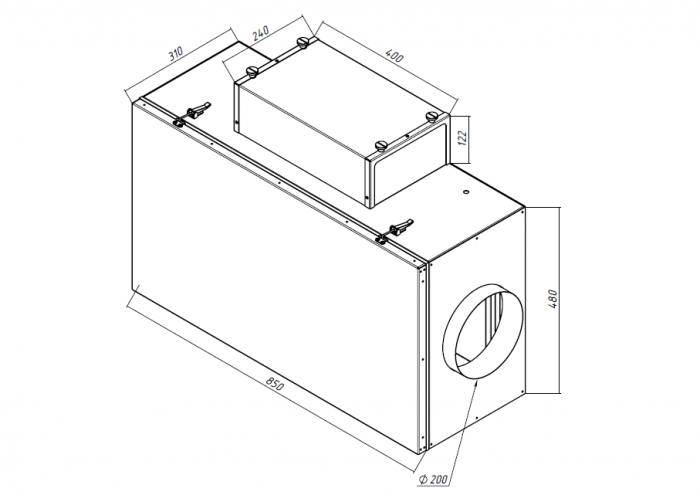 Приточная установка Alasca P700ECE