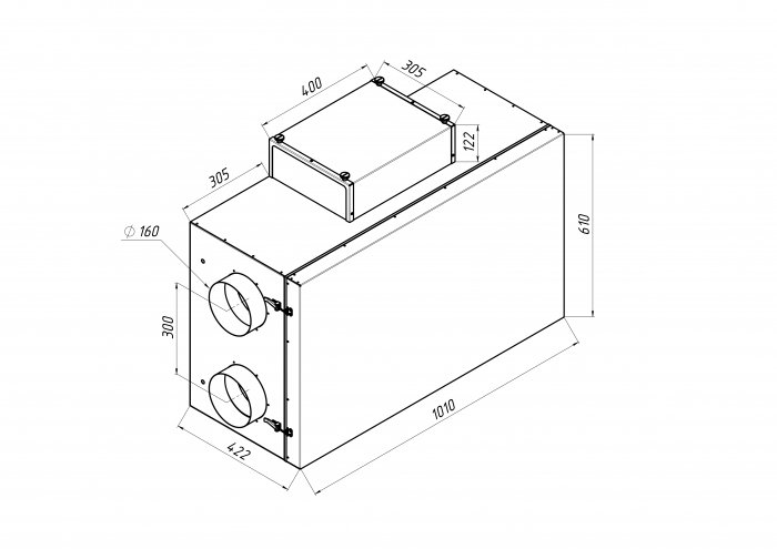 Приточно-вытяжная установка с рекуперацией тепла Alasca ECO H500 EC