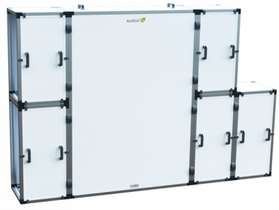 Приточно-вытяжная установка с рекуперацией тепла Alasca R2000S