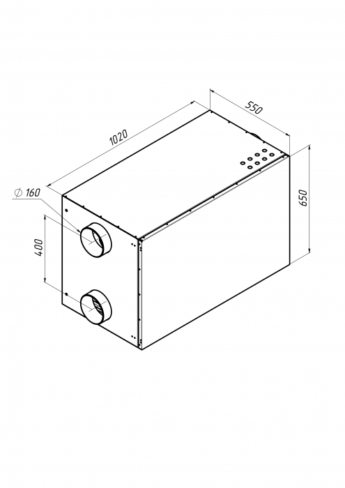 Приточно-вытяжная установка с рекуперацией тепла Alasca RR500H EC