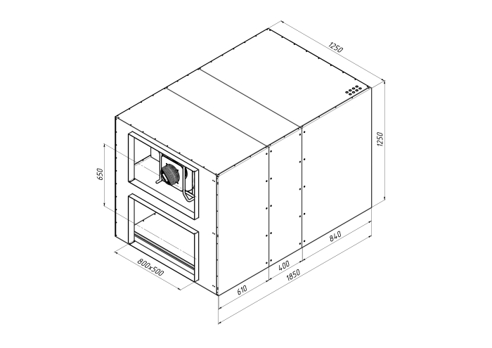 Приточно-вытяжная установка с рекуперацией тепла Alasca RR5000V EC